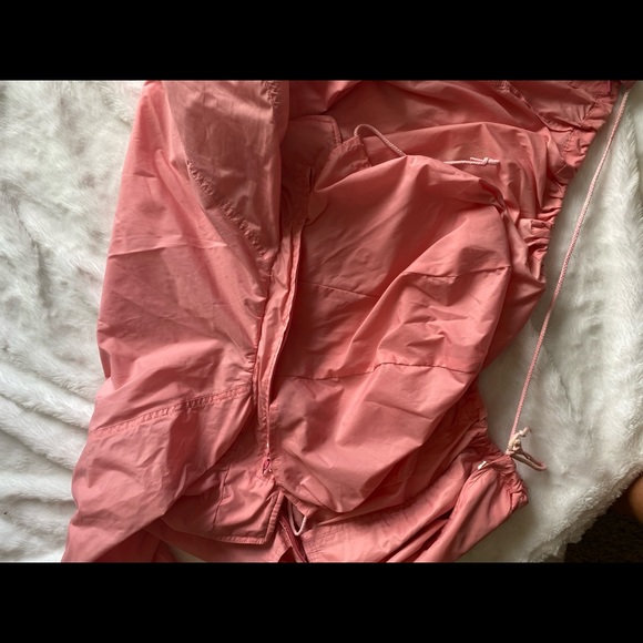 Vintage woolrich pink windbreaker peach jacket hooded zipper retro hoodie - Picture 10 of 14